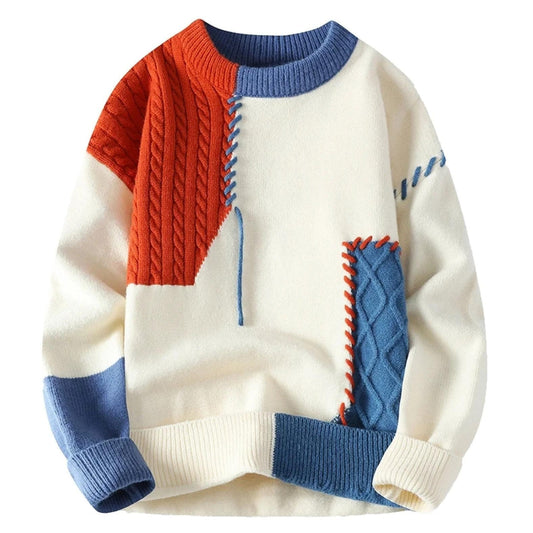 Sandro | Gemütlicher Patchwork-Pullover