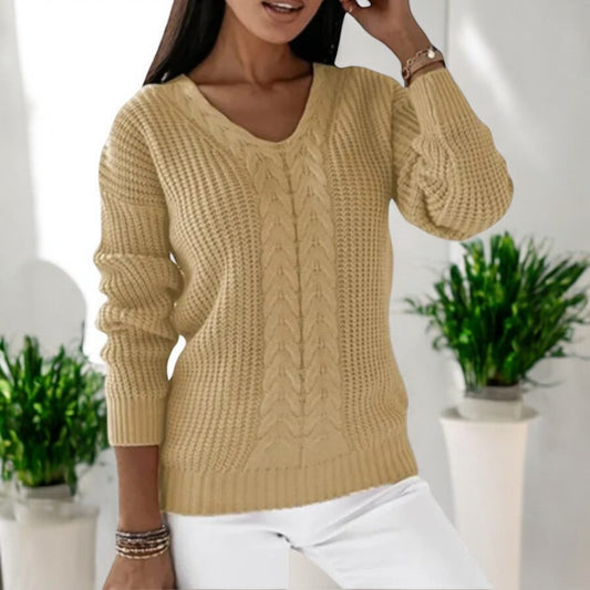 Thea | Eleganter Zopfmuster-Pullover